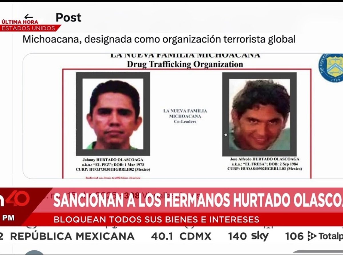 Sanción a Terroristas Michoacanos