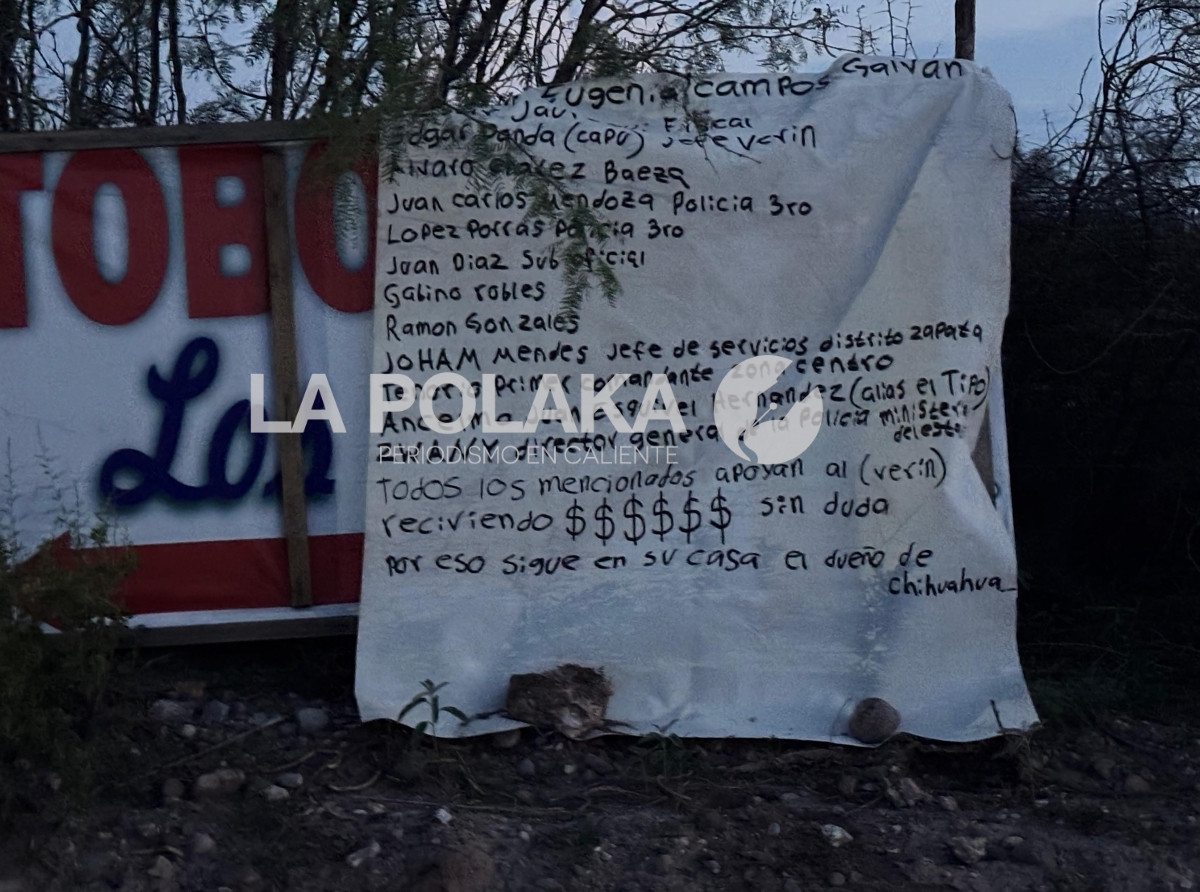 Cartel Verín Chihuahua