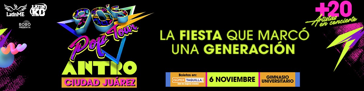 Banner Concierto 90s Pop Tour Nov 8
