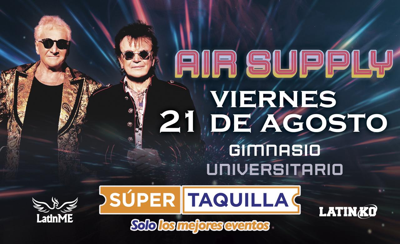 Banner Concierto Air Supply Agosto 21 2026