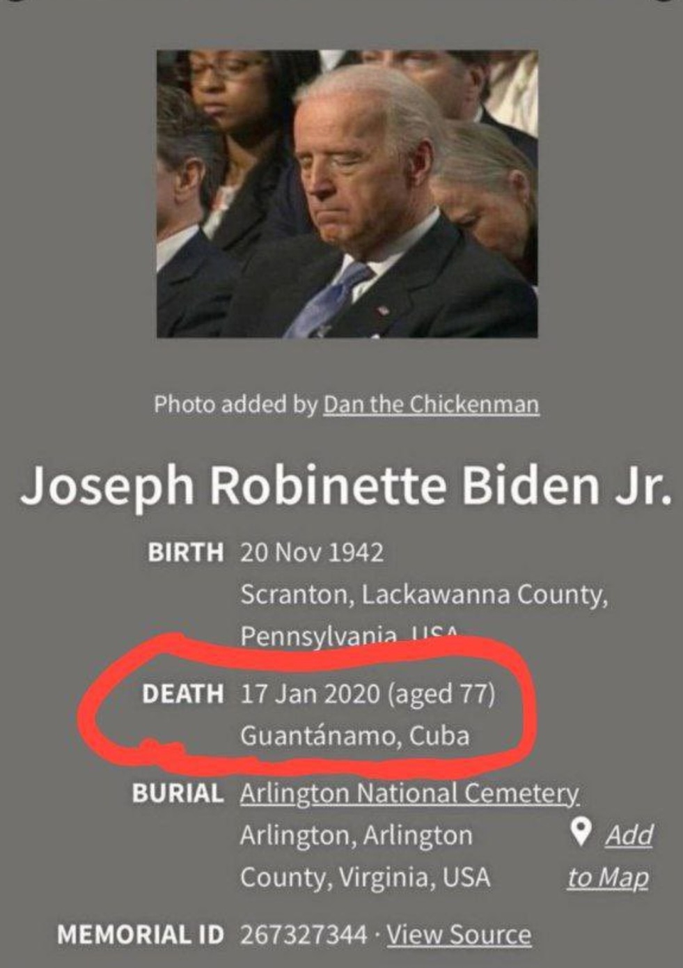 biden dead