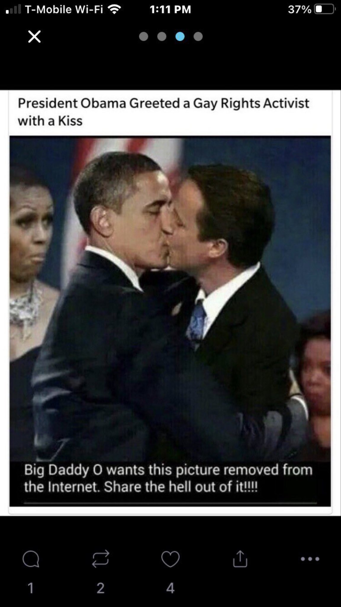 obama kiss